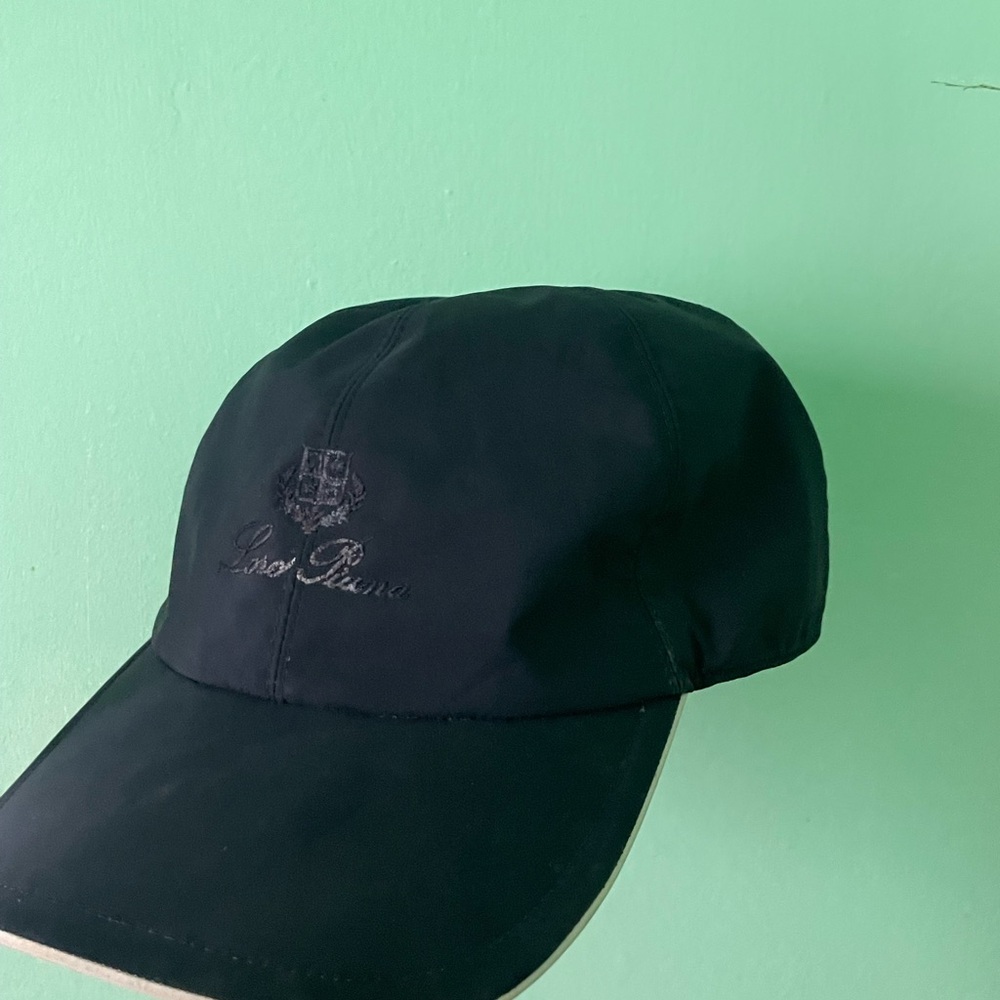 Loro Piana Navy Blue Microfiber -Storm System Baseball Cap